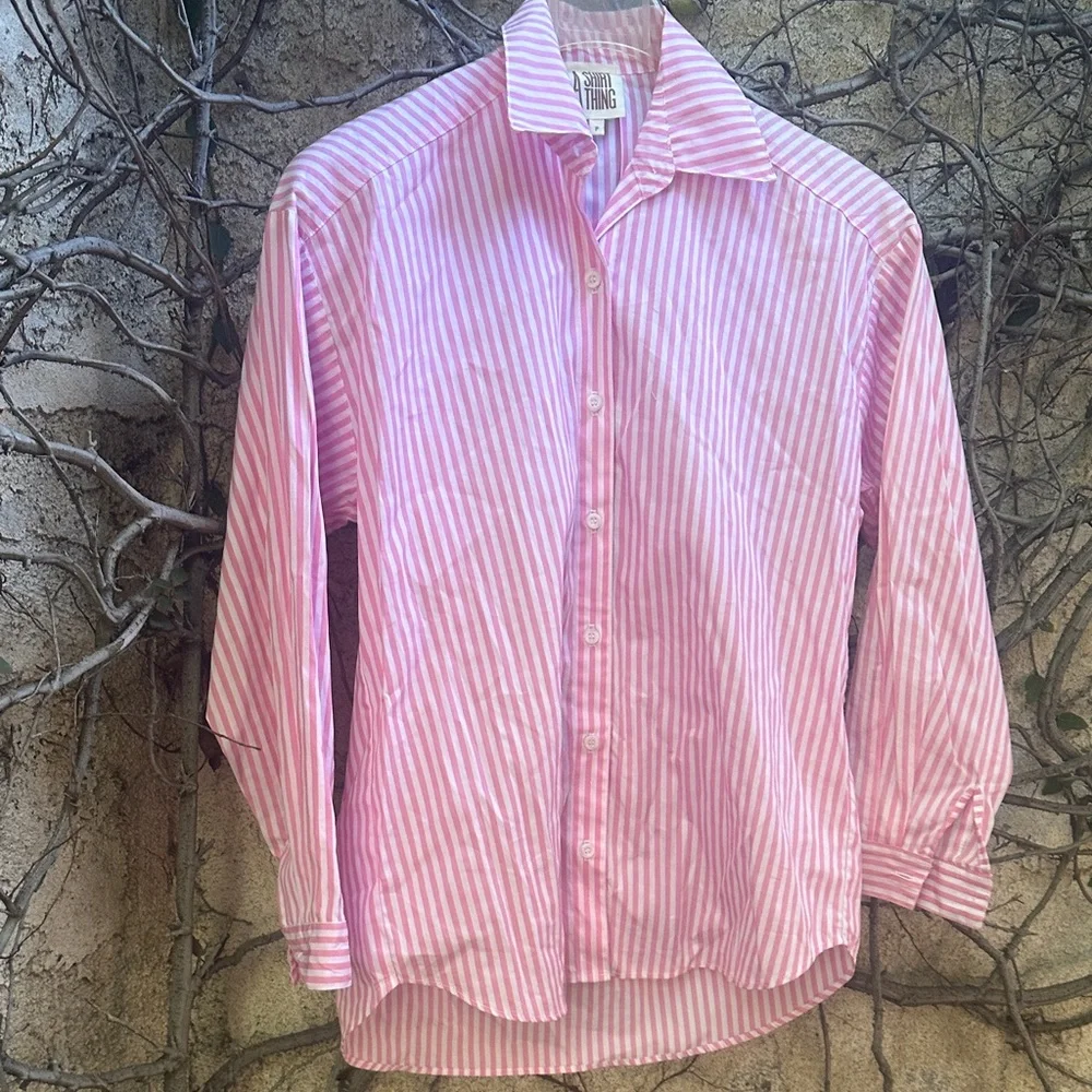 A Shirt Thing Cherry Blossom Stripes Shirt